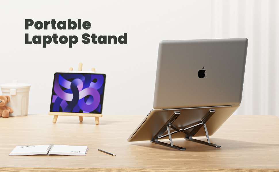 Portable Laptop Stand Aluminum Notebook Holder Foldable 10 To 15.6 Inches Laptop Bracket for Macbook Air Pro Xiaomi Accessories