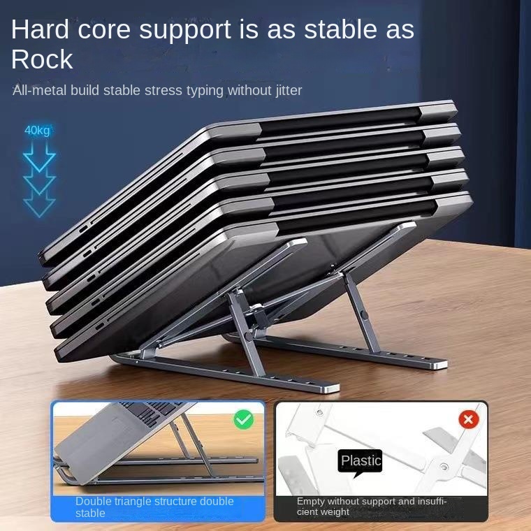 Portable Laptop Stand Aluminum Notebook Holder Foldable 10 To 15.6 Inches Laptop Bracket for Macbook Air Pro Xiaomi Accessories