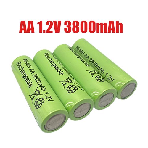 1.2V AA Batteries 3800mah Ni MH Rechargeable AA Battery MP3 LED Lamp Of Toy Camera Microphone
