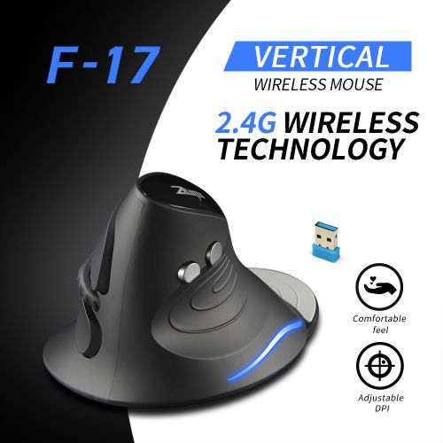 F-17 Vertical Mouse 2.4GHz Wireless Gaming Mouse 6