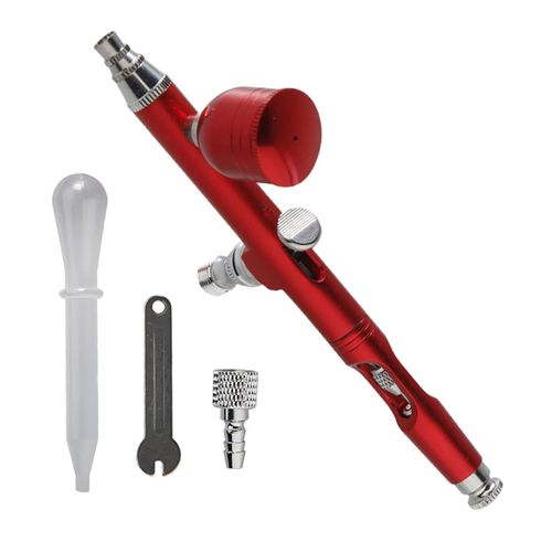 Multipurpose Air Brush Kit Wireless For Nail Tattoo Red