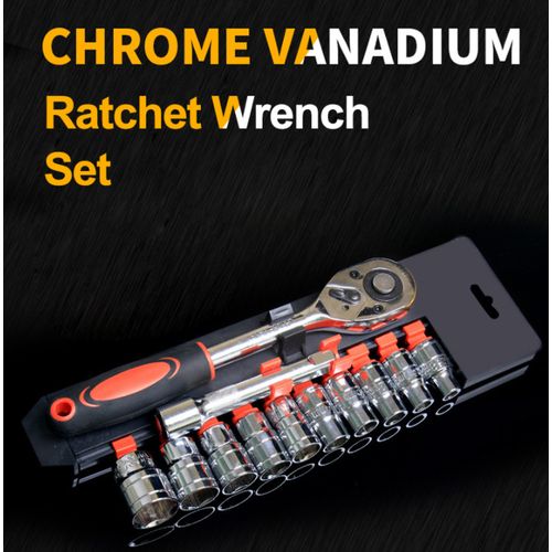 12Pcs Ratchet Socket Spanner Set