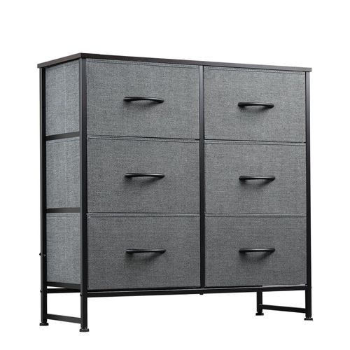 6-Drawer Storage - Dark Grey