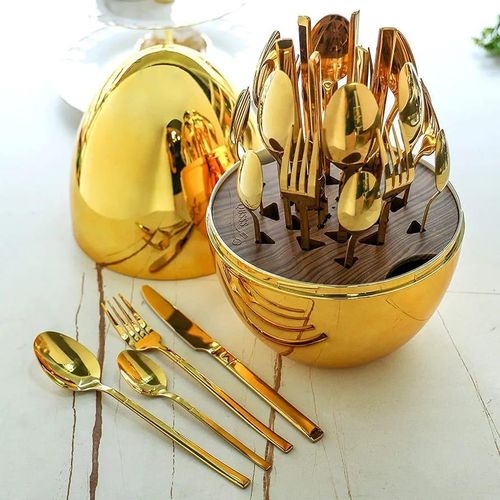 Eggs shell cutlery spoon set