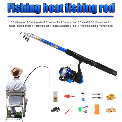 Fishing Rod & Reel Kit, With Portable Storage Bag