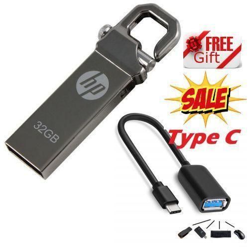 Hewlett Packard 32GB Flash Disk / 32 GB FlashDisk + KS Free OTG Type-C