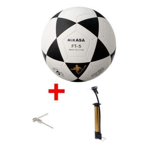 Size 5 Soccer Ball Black & White Plus A Hand Pump