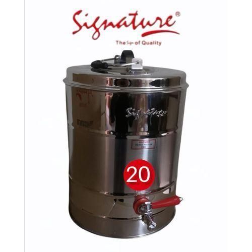 STAINLESS STEEL DOUBLE WALL TEA URN NON ELECTRIC 20L