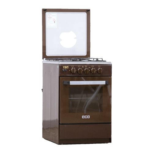 Von 5534 4 Gas Cooker - Brown