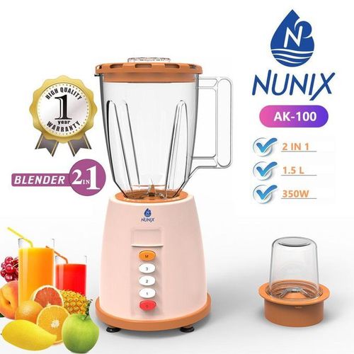 AK-100 - 2 In 1 Blender With Grinding Machine - 1.5L