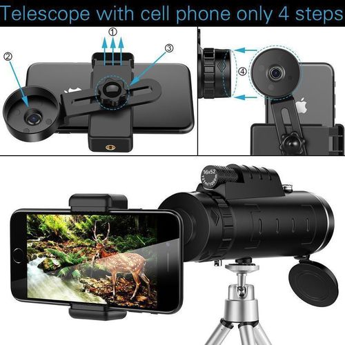 HD 40X60 Telescope With Phone Holder And Tripod