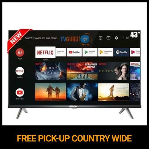 HTC4388FS - 43" Smart Android Frameless TV - Black (1YR WRTY)